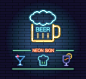 商店标志,霓虹灯,商业广告标志,明亮,图标_gic12528242_a neon sign with a beer_创意图片_Getty Images China
