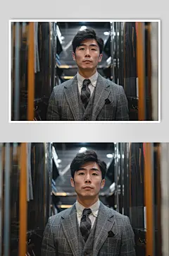 AI数字艺术西装定制西服店摄影图-众图网