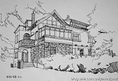 (5)青岛建筑速写_书生_新浪博客