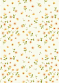 唯美清新碎花植物花卉纹理墙壁壁纸背景AI矢量图案印刷 (36)