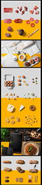 餐饮甜品PSD智能VI展示效果图摆件美食摄影分层模板素材样机提案-淘宝网