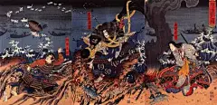 浮世绘鬼才的“邪与媚” | 歌川国芳作品全集 : 　　 歌川国芳 うたがわ くによし Utagawa Kuniyoshi 宽政9年～文久元年 （1798～1861） 日本著名浮世绘画家 　　 号一勇斎、朝桜楼 日本江户时代人 是浮世绘歌川派晚期的大师之一 　　 Self Portrait 　　 　　 　　