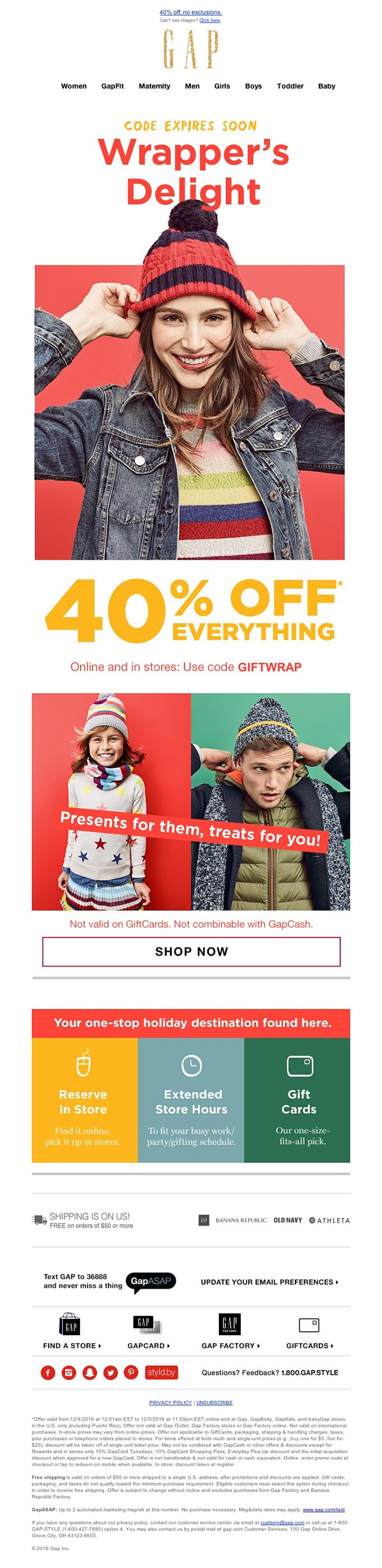 Gap - ✂ Code GIFTWRA...