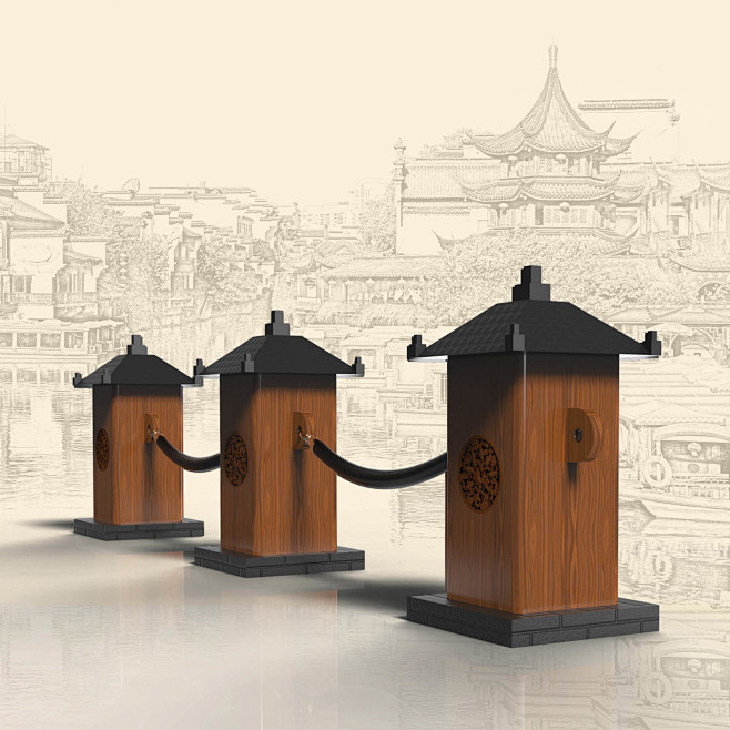 秦淮河路障设计