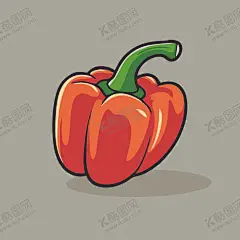 辣椒蔬菜手绘矢量插画 【酷图网】辣椒,蔬菜,植物,食物,手绘,插图,矢量,涂鸦,卡通,插画,简笔画,儿童插画,logo,图标,图形,元素,图样,形状