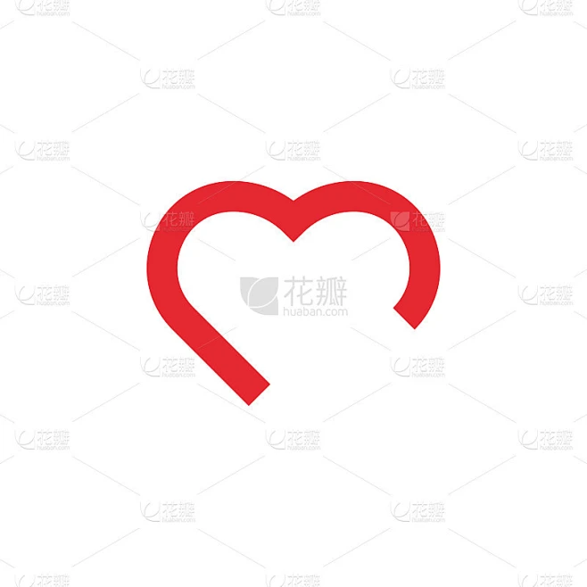 Love heart icon design template vector isolated图片_其他图片图片素材-花瓣网