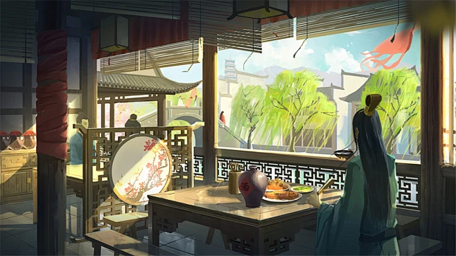 酒楼二楼 (3)-花瓣网