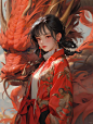 【女生头像】龙的传人，龙年转运头像