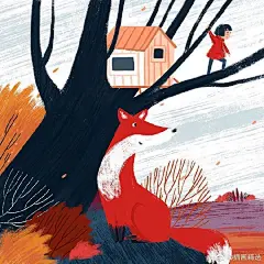 森林探险插画，来自插画师martina_hoffmann #插画分享# ​​​​