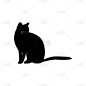 猫,黑色,分离着色,白色背景,可爱的,灯笼,食品,铅笔,英国,哺乳纲