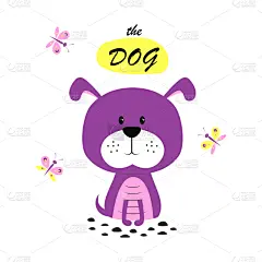 狗,恶作剧,贺卡,生日,分离着色,可爱的,白色,宠物,创造力,问候