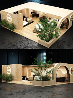 汩*采集到特型-展台效果图