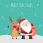 07圣诞节设计素材 扁平化圣诞老人卡通人物形象设计素材 AI海报-淘宝网 #圣诞节#圣诞海报#卡通#扁平#圣诞创意素材#圣诞老人#冬季#雪花#圣诞宣传#banner