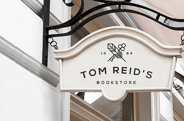 Tom Reid's 书店品牌形象视觉设...