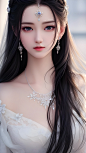 「AI绘画」白色清透高清美女壁纸-今日头条