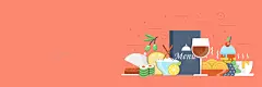 美食背景图矢量图 饮料 背景 设计图片 免费下载 页面网页 平面电商 创意素材