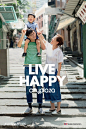 LIVE HAPPY city plaza advertising campaign