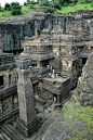 Ellora caves,http://huaban.com/pins/353082812/# India