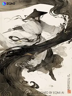 古代侠客 | EQMJ AI绘制水墨风格古代武侠 - 小红书