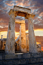 多立克式神庙Aphaia |埃伊纳岛，希腊