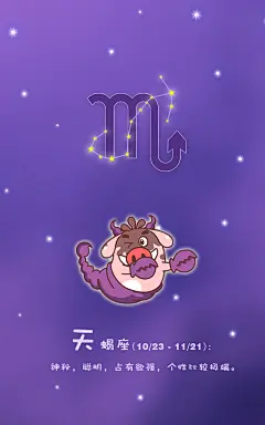 小猪滚滚星座系列可爱表情图片搭配12星座文字高清手机壁纸 800x1280 