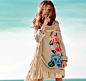 Twin-set girl summer 2013 stunning oversized floral knitwear and openwork shawls