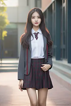 高颜值的校园阳光女生
