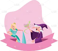 公主,自然美,性格,女巫,图画书,可爱的,飘然,雌性动物,爱