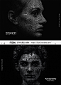 文字肖像表现效果4 平面设计海报创意模板精品高级排版艺术PS样机-淘宝网