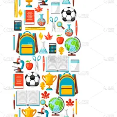 组物体,四方连续纹样,纺织品,杯,铅笔,壁纸,童年,科学,教育,毕业