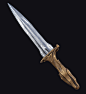 Ceremonial dagger, Vadim Soltus : ----
Scroll till the end, there is 15 shots. Also turntable.
----
https://share.allegorithmic.com/libraries/2622 - great Damascus Steel that i used for a blade.
7 325 tris 
4096x4096 metal/rough
Baked maps in Marmoset and