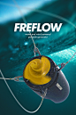 FREFLOW : Water and wind powered portable generator. Uses a conical 3 blade Archimedes turbine for more efficient energy capture.