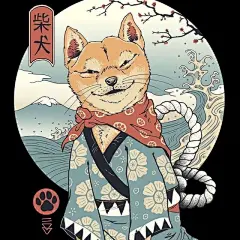 浮世绘风，非常不错！
#插画# #绘画# #绘画作品# #画画# ​​​​