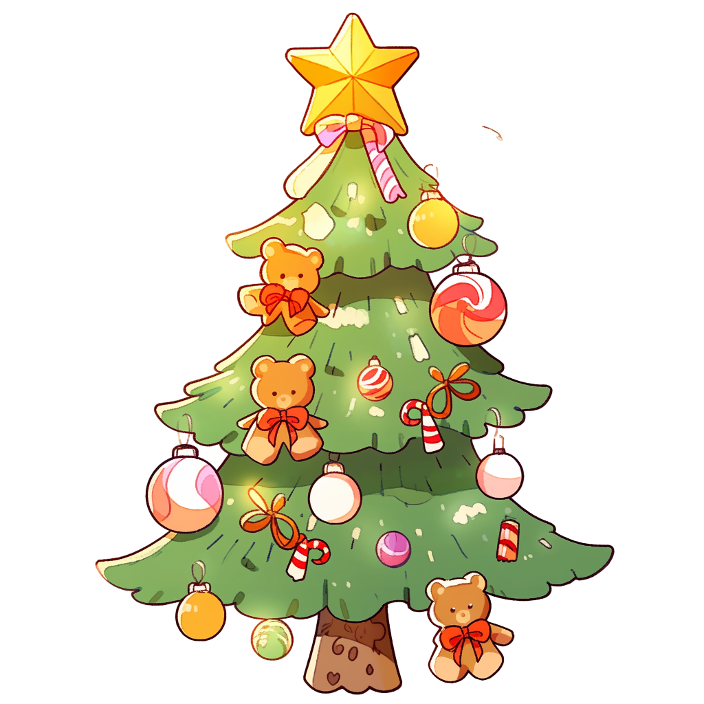 千库网_圣诞树圣诞节简笔画卡通手绘元素_元素编号13899208