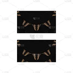 名片在黑色与印度棕色装饰为您的联系人。