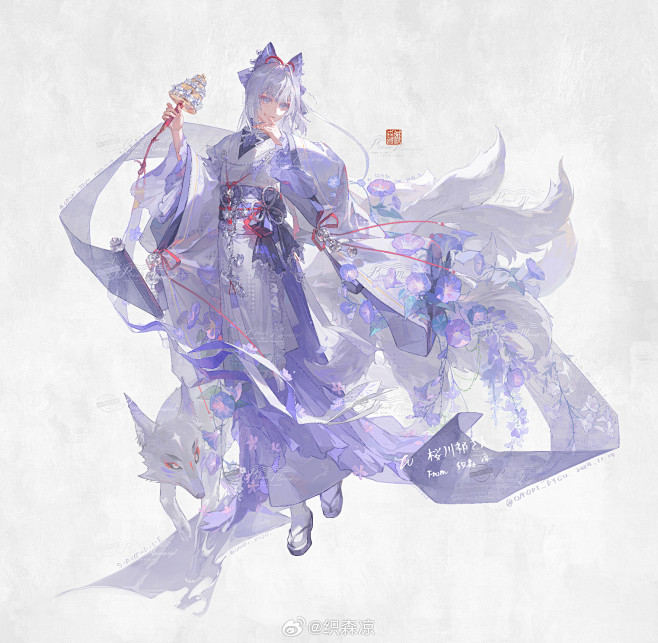 又稿了一张服设+立绘... - @织森凉...