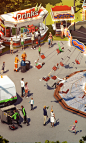 Lowpoly German Funfair on Behance