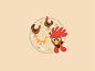 Chicken Mania #图标# #UI# #扁平化# #色彩# #清新#