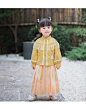 西子问汉服女童唐装中国风儿童古装小女孩超仙汉服宝宝礼服秋景云-淘宝网