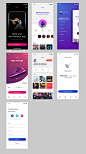 Galio Framework app ui kit .sketch & .psd素材下载 - 爱果果