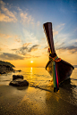 Beautiful sunset and Thai fishing boats  at Lipe island  ,  Sat by Zero Seven on 500px