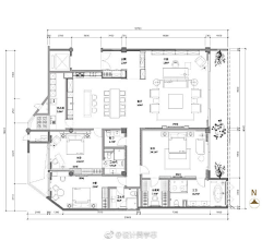 設計美學志采集到Floor Plans • 室内平面布局图