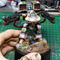 This will be the final update of the deredeo until Sunday. I just have to finish the rear cables on the plasma gun and it's all done. I'll be entering him in the Forge World Open Day painting competition  #modelpainting #commissionpainting #richardgray #a