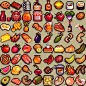 Free Pixel Food! by Henry Software : 64 16x16 food icons.