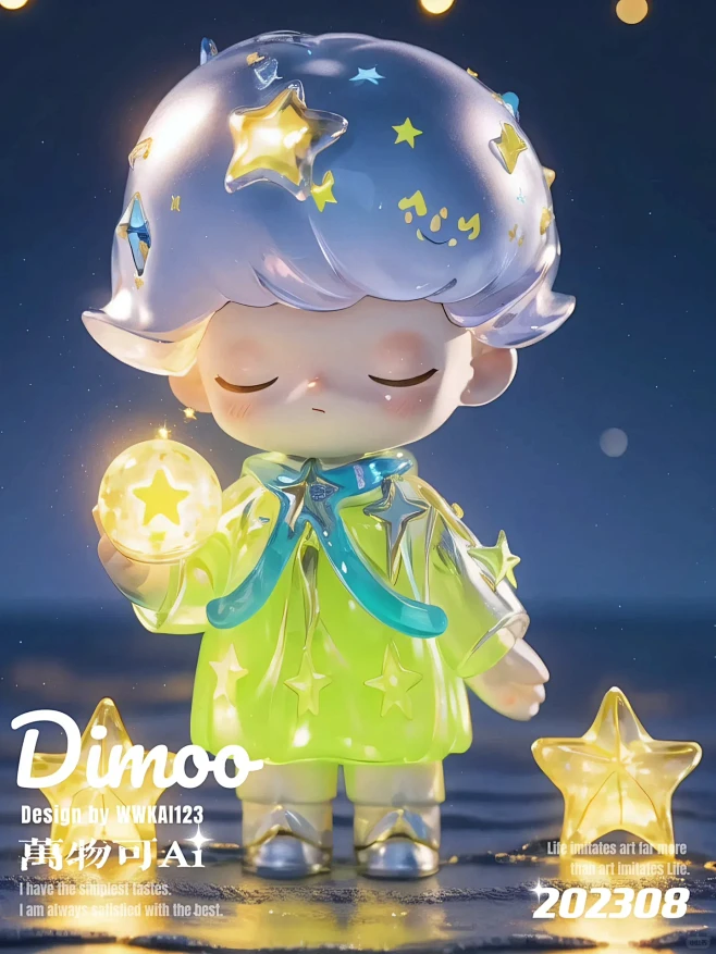 DIMOO你来自哪颗星｜那颗星星是不是甜的？-花瓣网