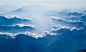 云 天空 雾 从上面 山 俯视 风景摄影图片图片壁纸