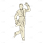 卡通感文体娱乐人物元素