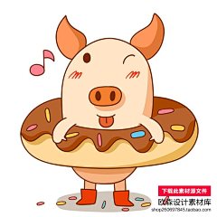欧森设计素材库采集到猪年素材
