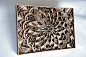 Laser-Cut Wooden Sculptures by Gabriel Schama : Oakland-based artist Gabriel Schama works with mahogany plywood to create intricate relief sculptures that "twist, intersect, and overlap to create various mandala-like forms". 

More art on the gr