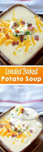 loaded baked potato soup recipe | NoBiggie.net: 